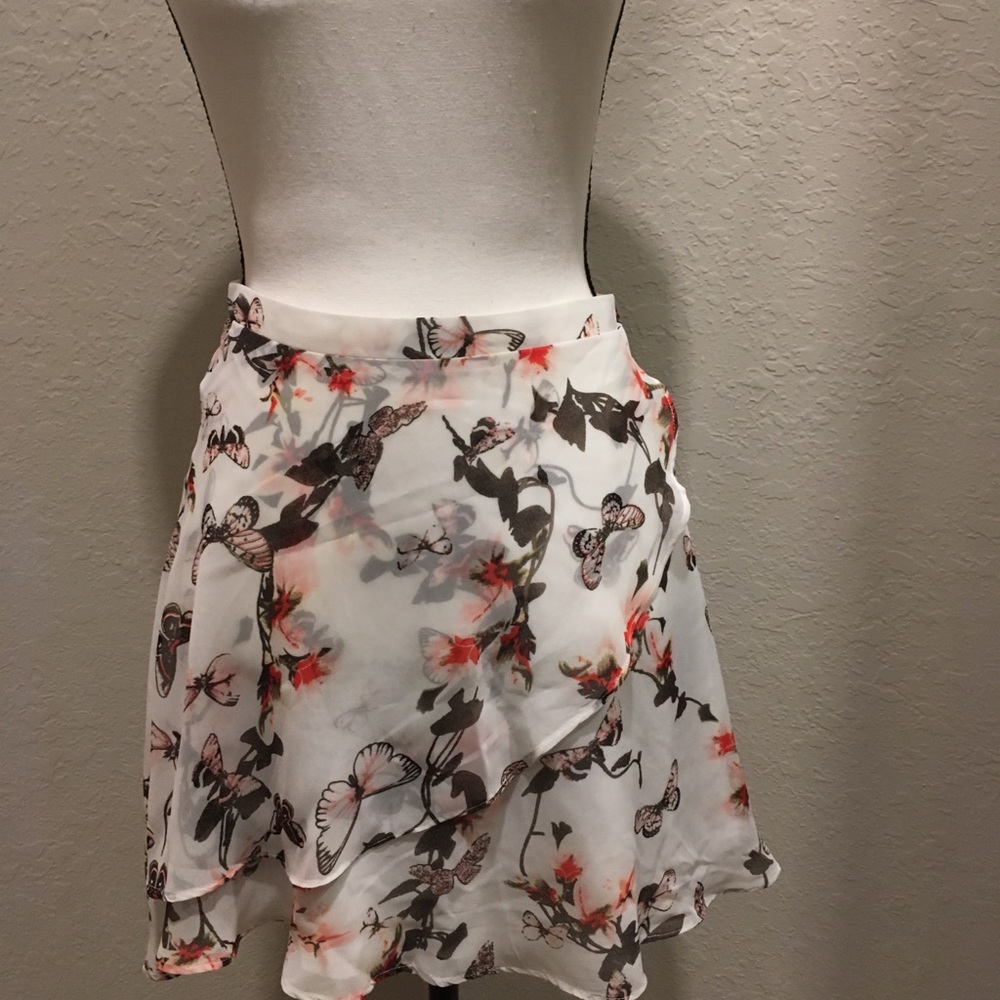 NASTYGAL skirt butterfly